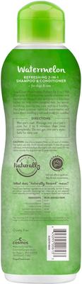 Show full view: TropiClean Refreshing 2-in-1 Dog Shampoo & Conditioner, Watermelon Scent, 20-fl oz bottle slide 2 of 10