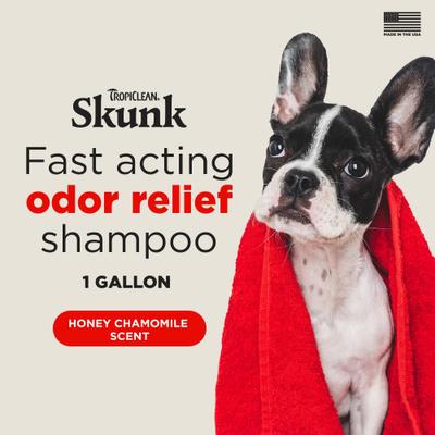 Show full view: TropiClean Skunk Odor Control Dog & Cat Shampoo, 1-gal bottle slide 2 of 9