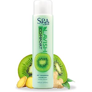 TropiClean Spa Comfort Oatmeal Shampoo for Dogs & Cats, Succulent Kiwi Scent, 16-fl oz bottle