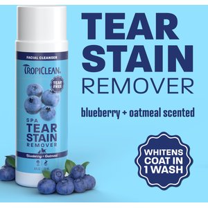 TropiClean Spa Dog Facial Cleanser & Tear Stain Remover, 8-fl oz bottle