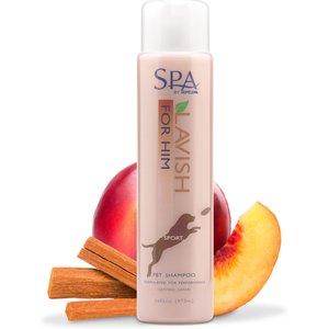 TropiClean Spa for Him Oatmeal Dog Shampoo, Sporty Sandalwood Scent, 16-fl oz bottle