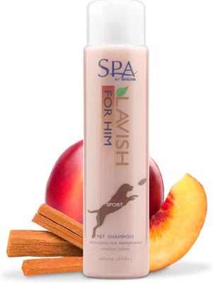 Show full view: TropiClean Spa for Him Oatmeal Dog Shampoo, Sporty Sandalwood Scent, 16-fl oz bottle slide 1 of 11