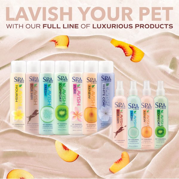 Show full view: TropiClean Spa for Him Oatmeal Dog Shampoo, Sporty Sandalwood Scent, 16-fl oz bottle slide 8 of 10