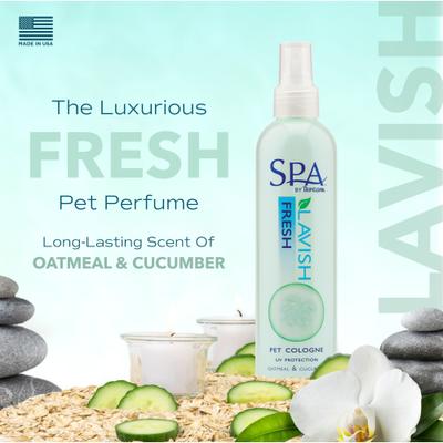 Show full view: TropiClean Spa Fresh Dog Cologne Spray, Luxurious Oatmeal & Cucumber Scent, 8-fl oz bottle slide 4 of 11