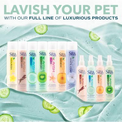 Show full view: TropiClean Spa Lavish Fresh Oatmeal Dog & Cat Shampoo, Refreshing Cucumber Scent, 16-fl oz bottle slide 8 of 10