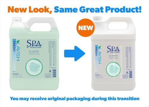 Show full view: TropiClean Spa Lavish Fresh Oatmeal Dog & Cat Shampoo, Refreshing Cucumber Scent, 1-gal bottle slide 3 of 11