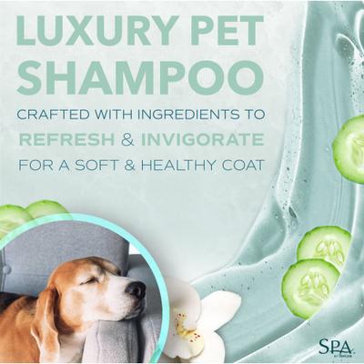 Show full view: TropiClean Spa Lavish Fresh Oatmeal Dog & Cat Shampoo, Refreshing Cucumber Scent, 1-gal bottle slide 5 of 11