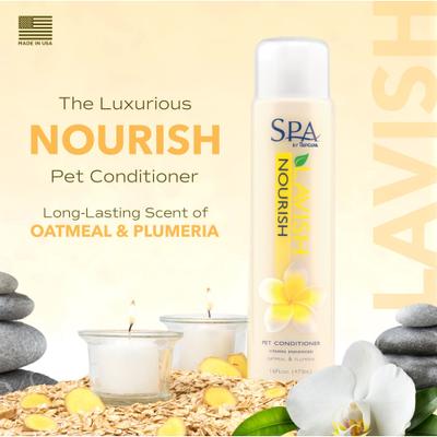 Show full view: TropiClean Spa Nourish Dog & Cat Conditioner, Fresh Plumeria Scent, 16-fl oz bottle slide 4 of 11