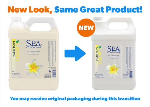 Show full view: TropiClean Spa Nourish Dog & Cat Conditioner, Fresh Plumeria Scent, 1-gal bottle slide 3 of 11