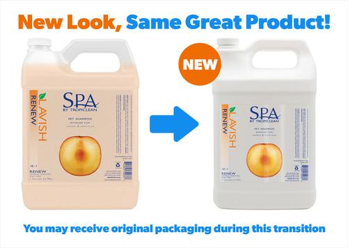 Show full view: TropiClean Spa Renew Oatmeal Dog & Cat Shampoo, Luscious Sweet Plum & Peaches Scent, 1-gal bottle slide 3 of 11