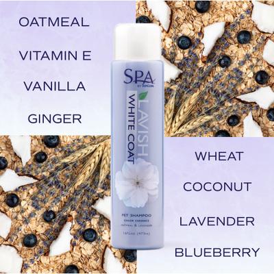 Show full view: TropiClean Spa White Coat Dog & Cat Shampoo, Luxurious Lavender Scent, 16-fl oz bottle slide 7 of 11