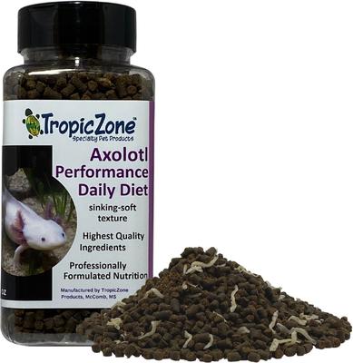 Show full view: TropicZone Axolotl Performance Daily Diet Amphibian Food, 10.5-oz bottle slide 4 of 7