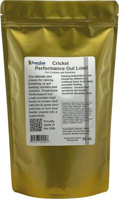 Show full view: TropicZone Cricket Performance Gut Load Insect Food, 16-oz bottle slide 2 of 2