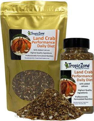 Show full view: TropicZone Land Crab Performance Daily Diet Reptile Food, 8-oz bottle slide 5 of 7