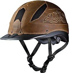 Troxel Cheyenne Riding Helmet, Brown, Large