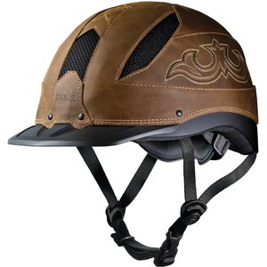 Troxel Cheyenne Riding Helmet, Brown, Large