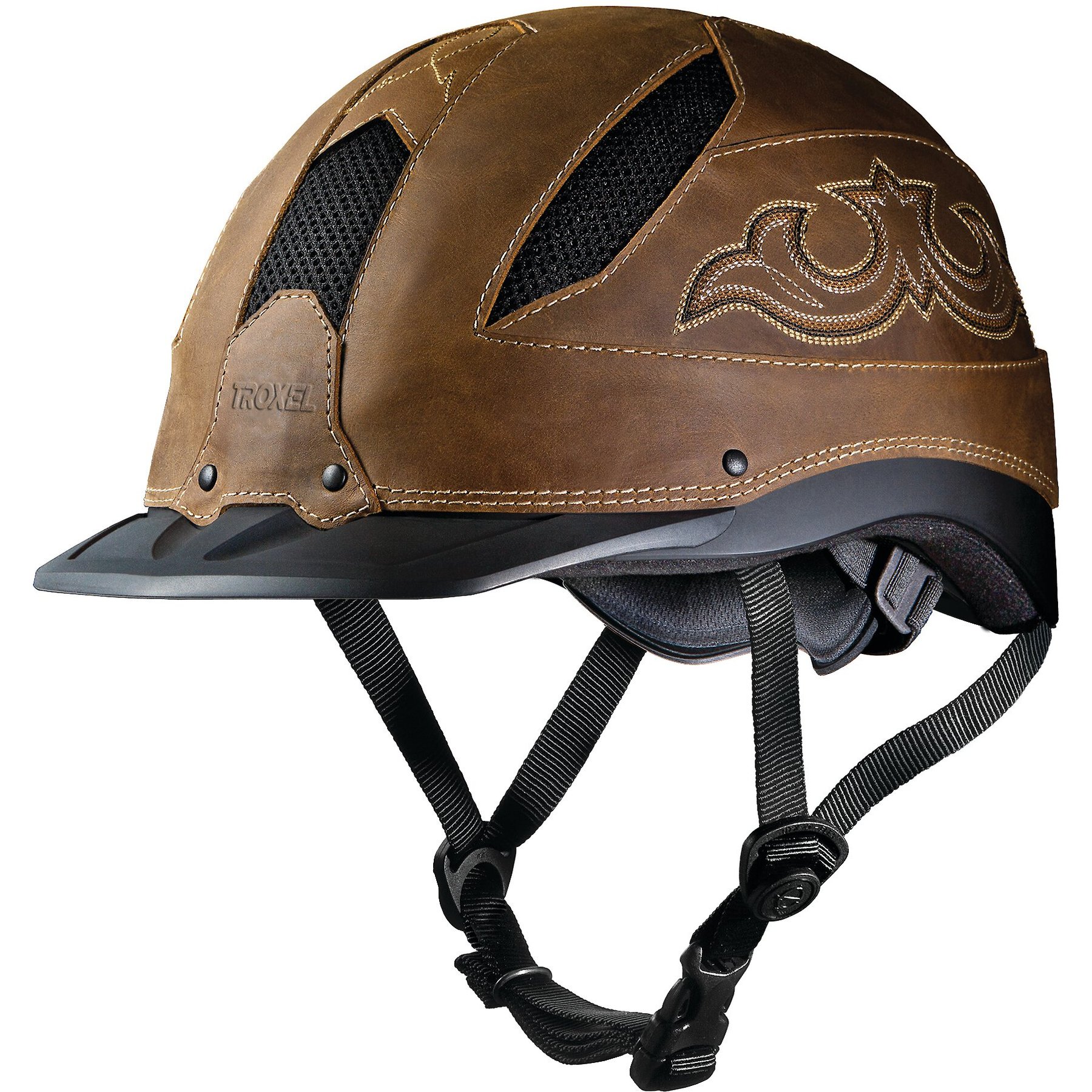 Troxel Cheyenne Riding Helmet, Brown, X-Large