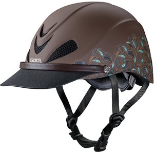 Troxel Dakota Riding Helmet, Turq Paisley, Small