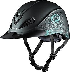 Troxel Rebel Riding Helmet, Turquoise, Medium