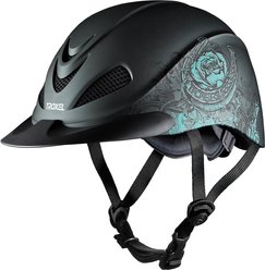 Troxel Rebel Riding Helmet, Turquoise, Small