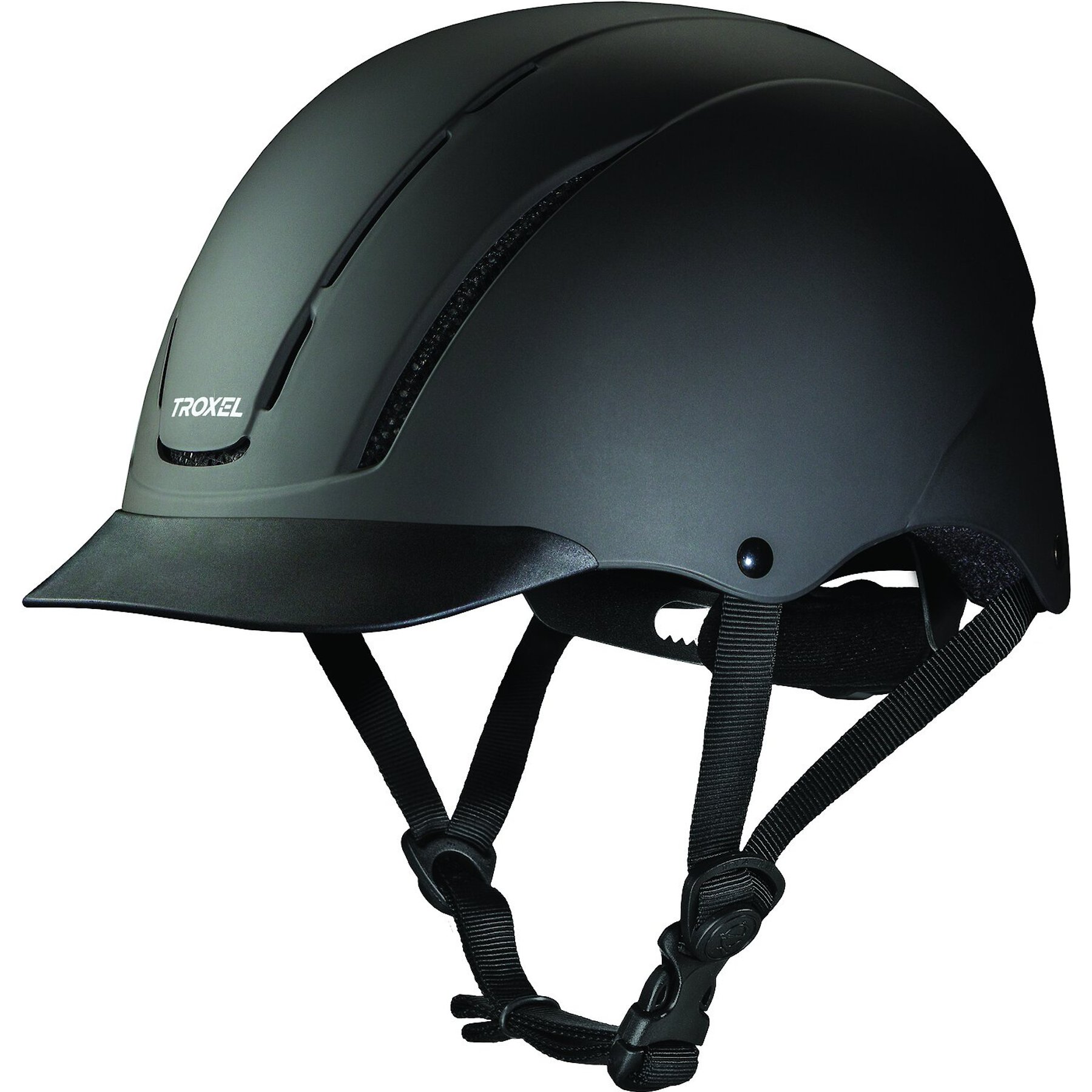 Troxel Spirit Riding Helmet, Black Duratec, Medium