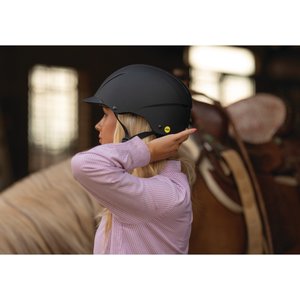 Troxel Spirit with Mips Technology Horse Riding Helmet, Black Duratec, Medium