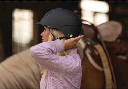 Show full view: Troxel Spirit with Mips Technology Horse Riding Helmet, Black Duratec, Medium slide 5 of 10