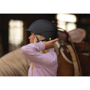 Troxel Spirit with Mips Technology Horse Riding Helmet, Black Duratec, Small