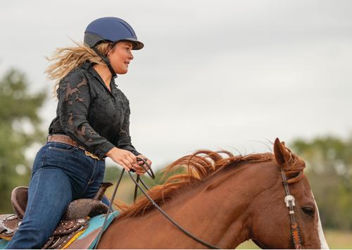 Show full view: Troxel Spirit with Mips Technology Horse Riding Helmet, Navy Duratec, Large slide 5 of 10