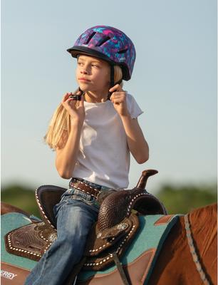Show full view: Troxel Terrain with Mips Technology Horse Riding Helmet, Galaxy, Large slide 4 of 9