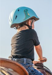 Troxel Youngster Horse Riding Helmet, Blue Dino, X-Small slide 2 of 9