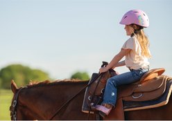 Troxel Youngster Horse Riding Helmet, Pink Unicorn, X-Small slide 2 of 9
