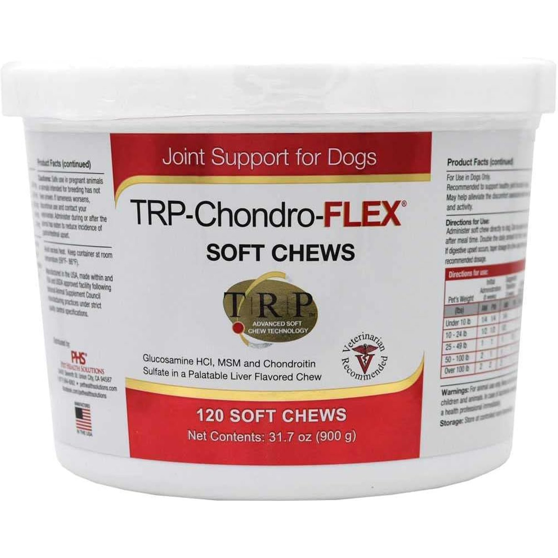 TRP-Chondro-FLEX Liver Flavored Soft Chew Joint Supplement for Dogs, 120 count