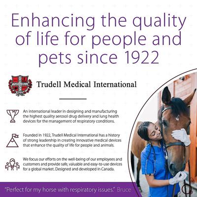 Show full view: Trudell Medical International AeroHippus Equine Aerosol Chamber, 1 count slide 7 of 7