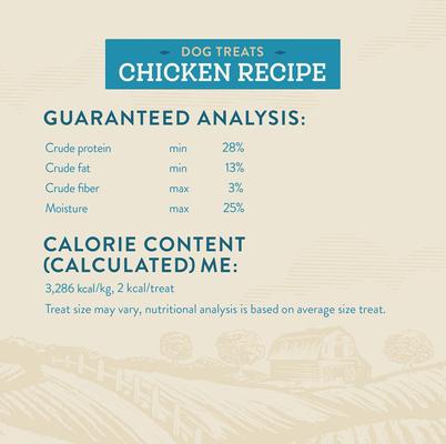 Show full view: True Acre Foods Chicken Recipe Mini-Training Rewards Grain-Free Soft & Chewy Dog Treats, 10-oz bag slide 8 of 10