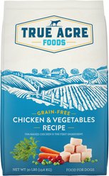 True Acre Foods Grain-Free Chicken & Vegetable Dry Dog Food, 30-lb bag