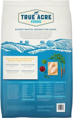 Show full view: True Acre Foods Grain-Free Chicken & Vegetable Dry Dog Food, 30-lb bag slide 3 of 11