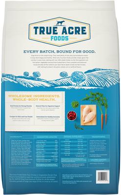 Show full view: True Acre Foods Grain-Free Chicken & Vegetable Dry Dog Food, 40-lb bag slide 3 of 11