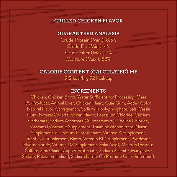 Show full view: True Acre Foods Grilled Chicken Flavor Tender Loaf in Gravy, Wet Dog Food, 3.5-oz cup, case of 12 slide 8 of 11