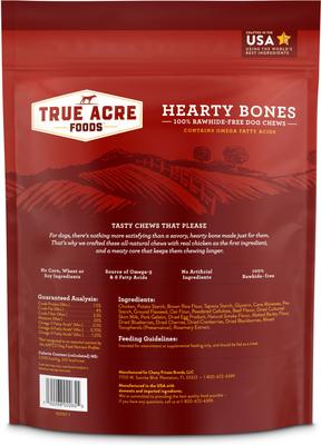 Show full view: True Acre Foods Hearty Bones Beef Flavored Treats, 16-oz bag slide 3 of 12