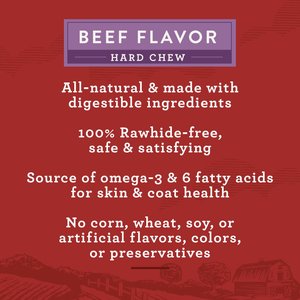 True Acre Foods Hearty Bones Beef Flavored Treats, 16-oz bag