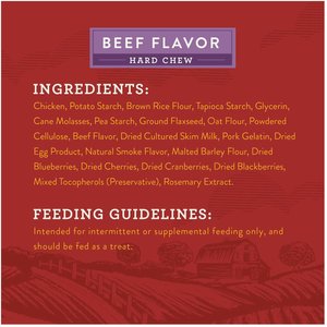 True Acre Foods Hearty Bones Beef Flavored Treats, 16-oz bag