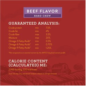 True Acre Foods Hearty Bones Beef Flavored Treats, 16-oz bag