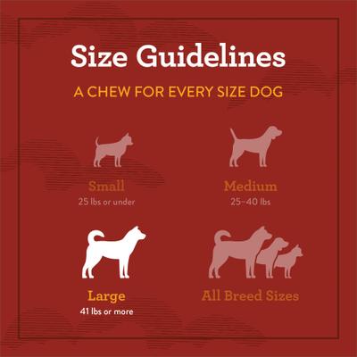 Show full view: True Acre Foods Large Stuffed Bone Treats Meaty Middle Made with real Bacon, 6 count slide 9 of 10