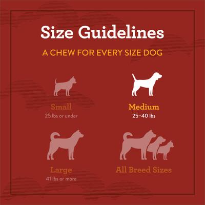 Show full view: True Acre Foods Medium Stuffed Bone Treats Meaty Middle Made with real Bacon, 24 count bundle slide 9 of 10