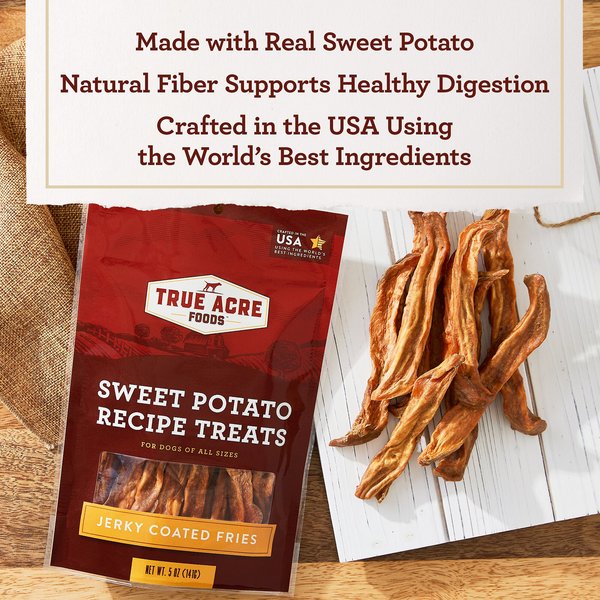 True Acre Foods Sweet Potato Recipe Treats with Jerky Coating
