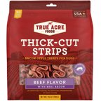 True Acre Foods Thick Cut Strips with Real Bacon & Beef Dog Treats, 25-oz bag