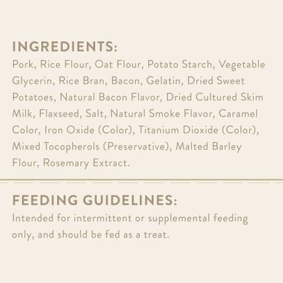 Show full view: True Acre Foods Thick Cut Strips with Real Bacon Dog Treats, 25-oz bag slide 5 of 9