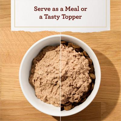 Show full view: True Acre Foods Turkey Recipe Tender Loaf in Gravy, Wet Dog Food, 3.5-oz cup, case of 12 slide 6 of 11