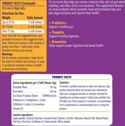 True Tails No Poo Bacon Flavored Coprophagia Supplement for Dogs, 120 count slide 2 of 6